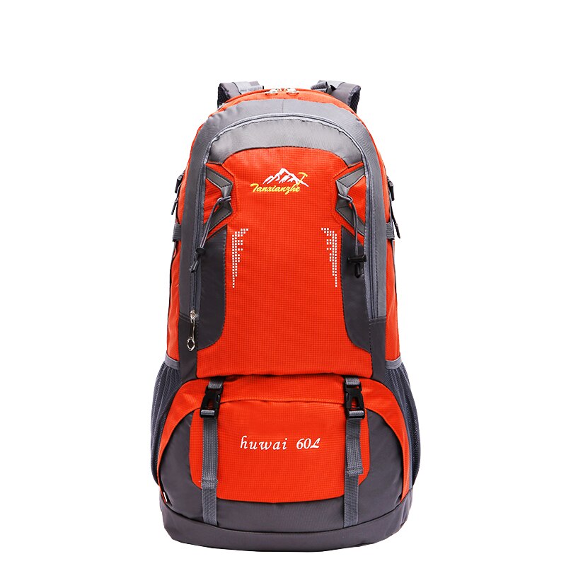 40L & 60L Wandern Rucksack Klettern Wandern Angeln Sport Tasche Wasserdichte Bergsteigen Camping Reise Rucksäcke: Orange 60L