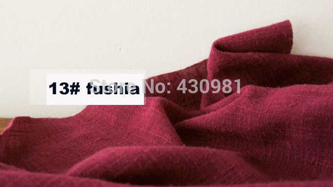 100cm*140cm etniska linne bomull crepe tyg skrynkliga sluby material för gardin scarf klänning