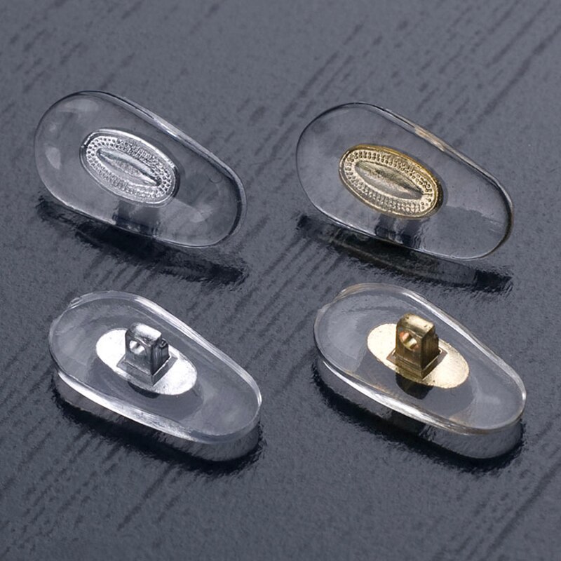 5Pairs Adhesive Silicone Nose Pads Glasses Nose Pads Non-slip White Gold Thin Nosepads For Glasses Eyeglasses Sunglasses