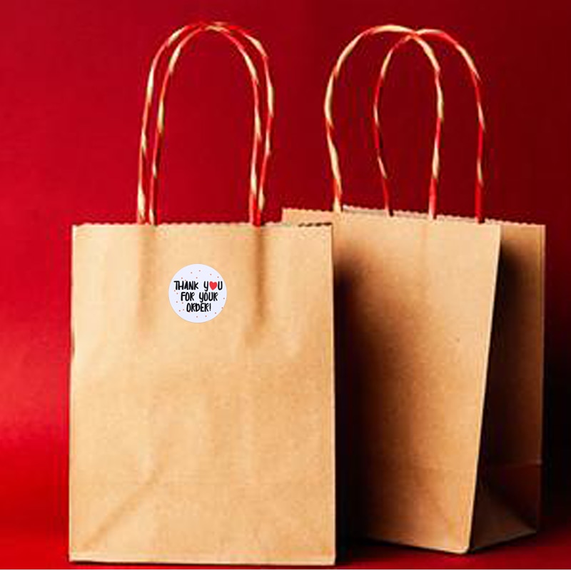 500pcs/roll Spanish Thank You Stickers Handmade Sticker Seal Labels thank you sticker