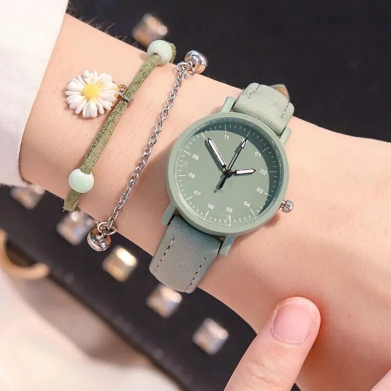 Mode Minimalistische Quartz Horloge Met Pu Lederen Band Ronde Dial Polshorloge Voor Casual Dagelijkse Kantoor Voor Vrouwen Lxh