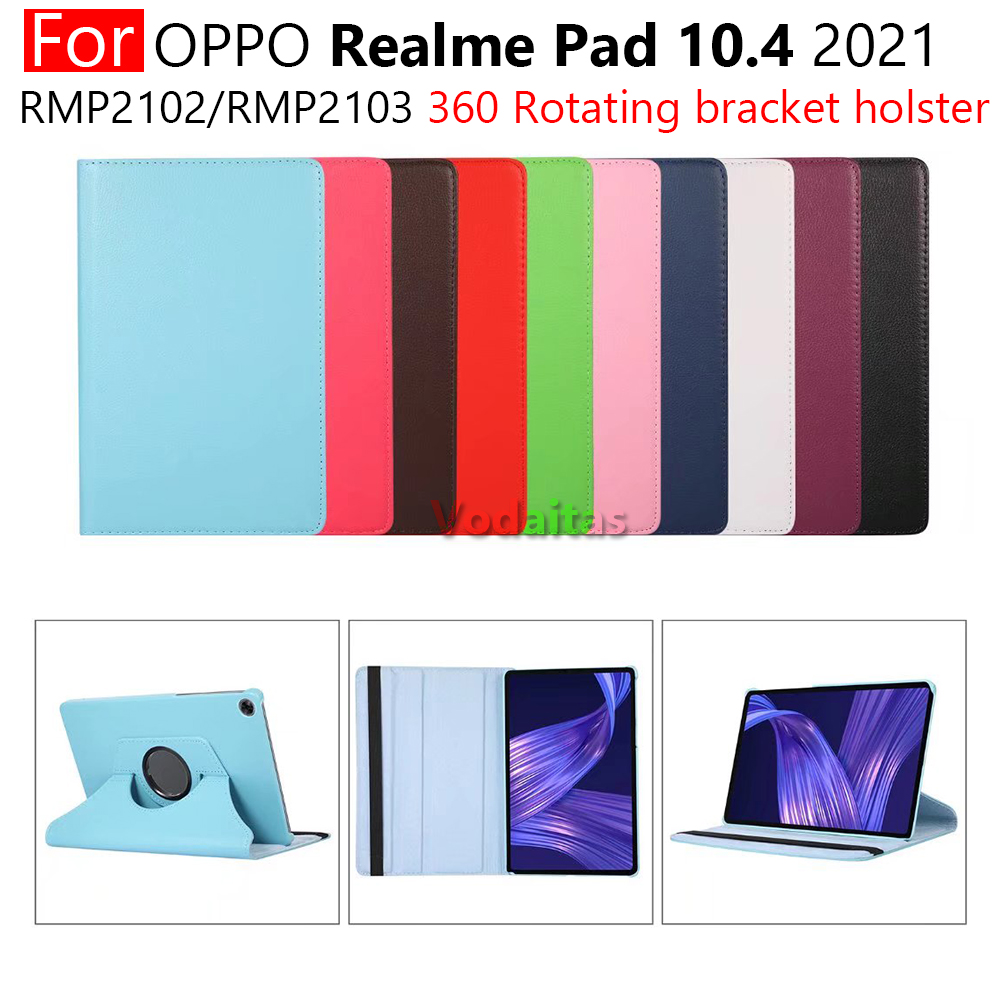 Tablet Case for Realme Pad 10.4 inch RMP2102 RMP2103 Leather 360 Smart Case Cover for Tablet OPPO Pad 11 2022 Funda