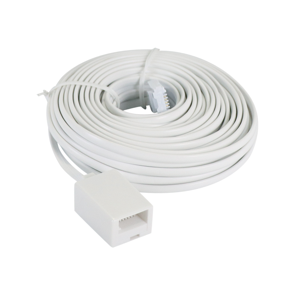 5m 10m 15m 20m 6 p4c modulare britische Telefonkabel Draht weiß verlängerte Kabel verlängerung leitung Zubehör