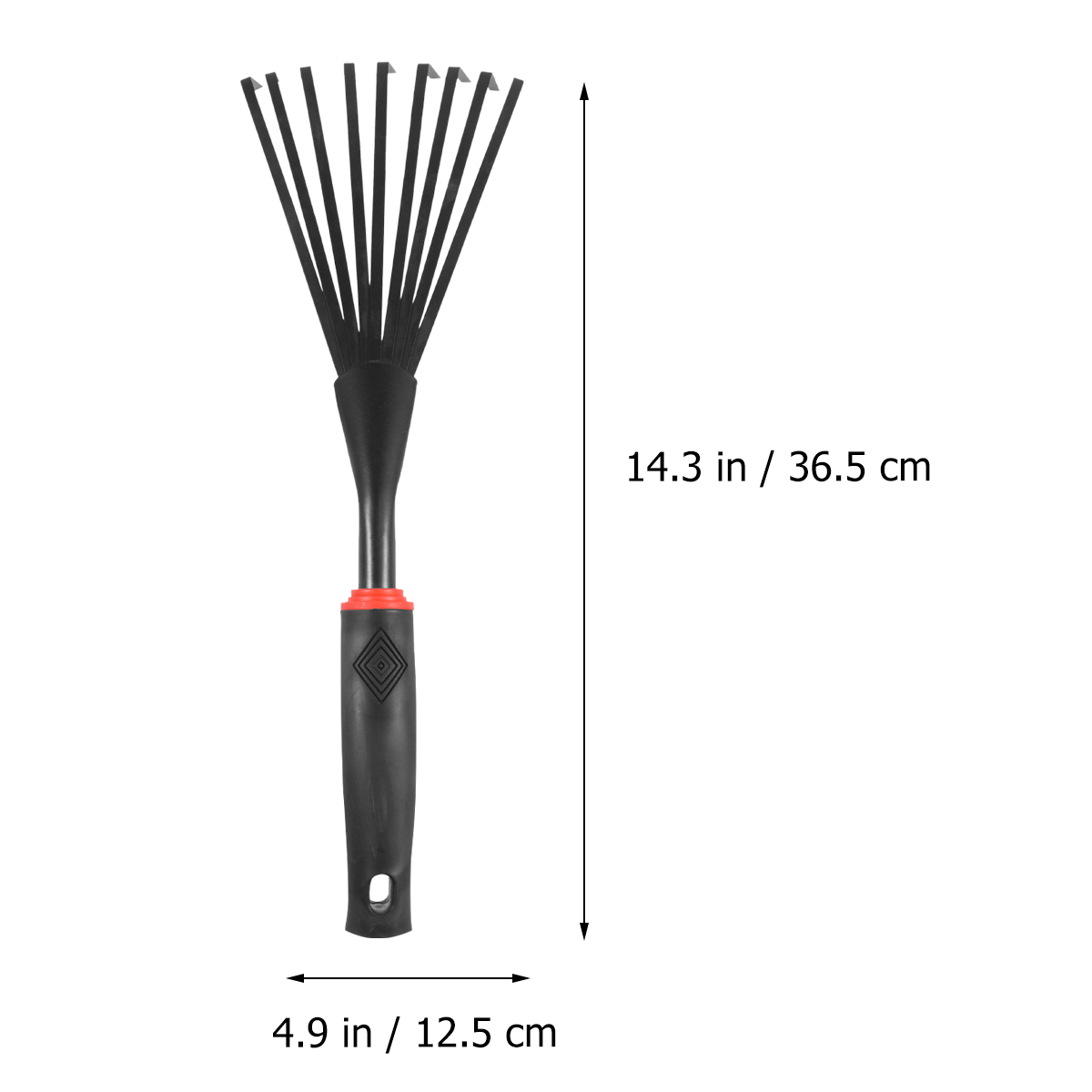 1PC Large Steel Wire Gardening Rakes Multifunctional Fallen Leaves Harrow Grass Rake Wooden Handle Garden Rake Gardening Tool