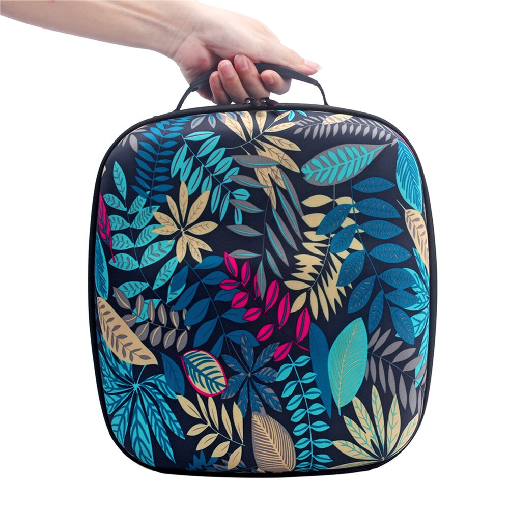 Sac de rangement dur Portable EVA pour Cricut presse facile 2 accessoires de Machine de presse à mallette de voyage valise sac à main:  9x9 inch Floral