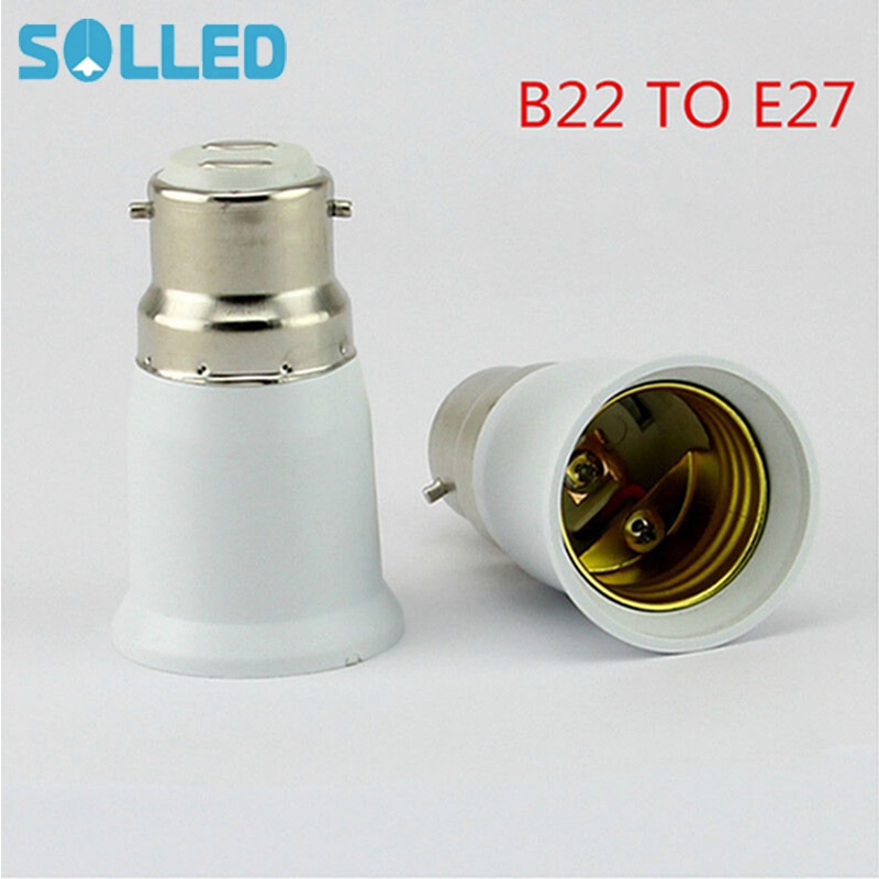 SOLLED B22 naar E27 Licht Lamp Socket Base Converter Edison Schroef naar Bajonet Cap Brandwerende Holder Adapter Converter Socket
