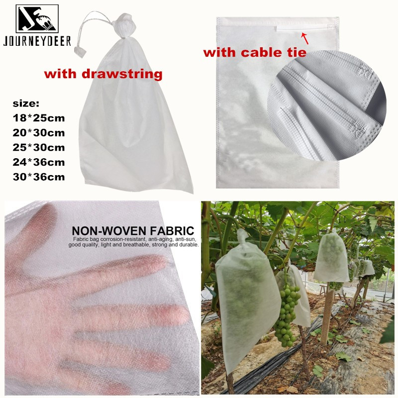 Bolsas de tela no tejida para uvas y verduras, bolsa protectora para fruta y manzana, para control de plagas agrícolas, 50 unids/lote