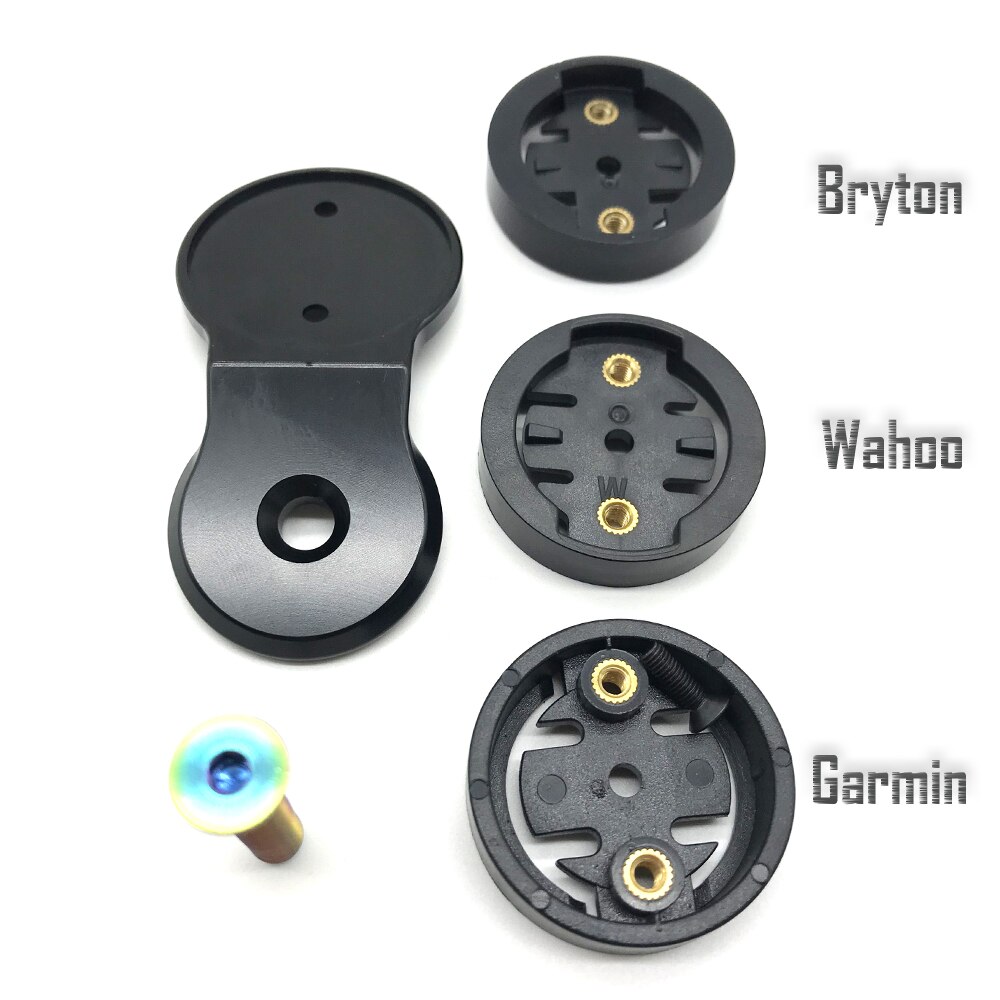Extension de tige de vélo, support d&#39;ordinateur de vélo, odomètre, compteur de vitesse, chronomètre, support externe, adaptateur pour Garmin Edge GPS: Default Title