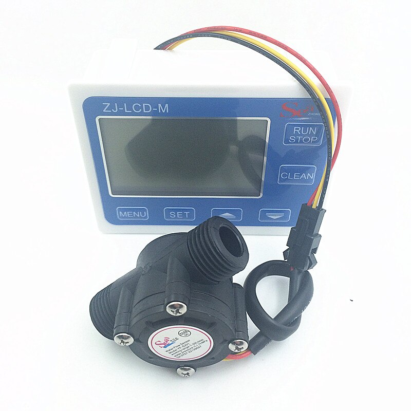 YF-S201 G1/2 Water Flow meter Sensor flowmeter caudalimetr counter indicator + digital LCD water flow system 1-30L/min 3-24V