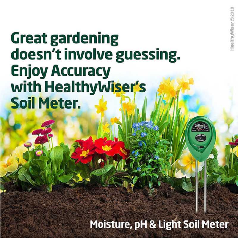 Accurate 3-in-1 PH Soil Moisture Meter Hydroponic Plant Flower Analyzer Soil Measuring Instrument PH Meter Tester