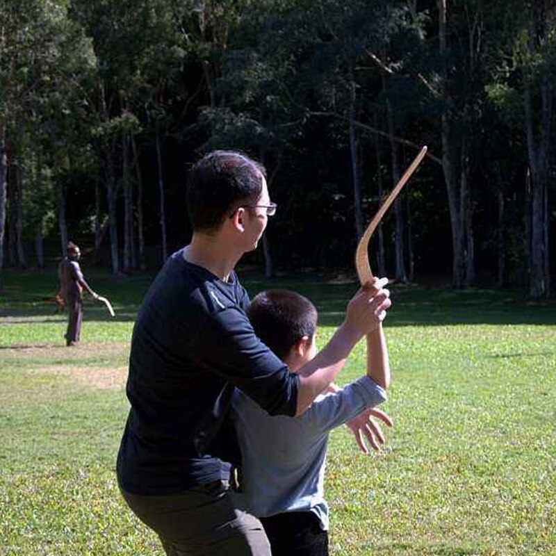 Hbb 1Pc Kids Kangoeroe Throwback V Vormige Boomerang Flying Disc Gooi Catch Outdoor Game Kinderen Speelgoed Sport