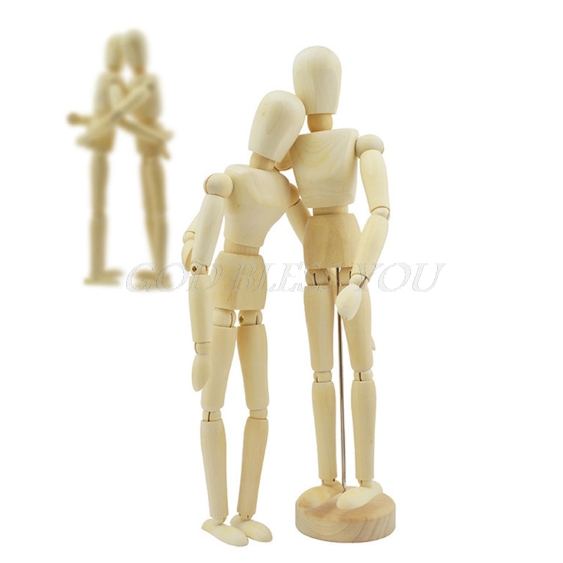 Maniquí de madera, extremidades movibles, arte figurativo humano, dibujo, modelo de esculpir, clase, dibujo, marioneta humana articulada