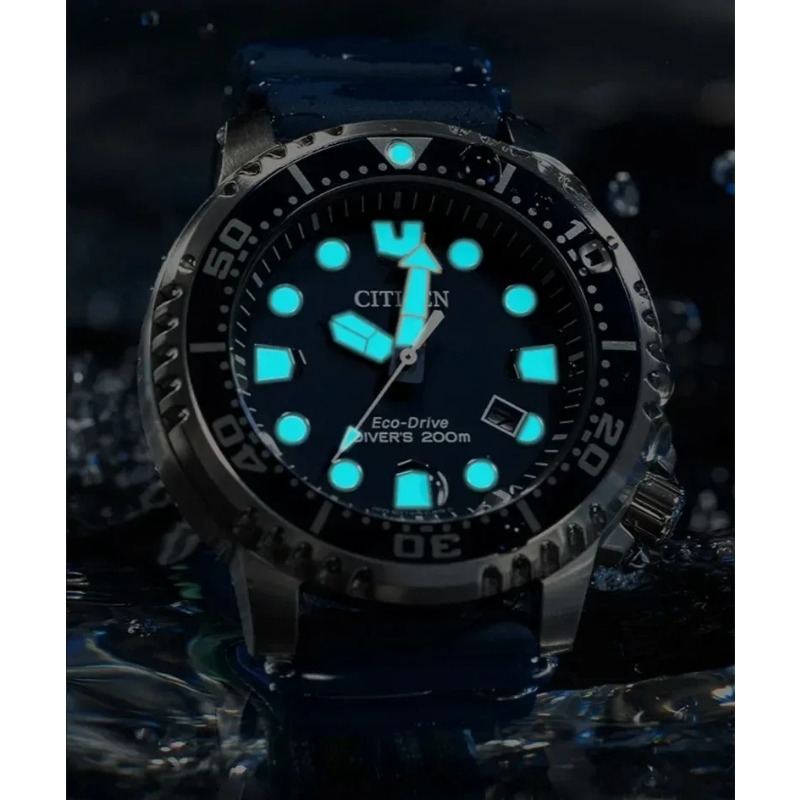 Citizen Men's Watch Luxury Brand Promaster Diver Series Eco-Drive Quartz WristwatchesThree-Pin Calendar Tape Watches