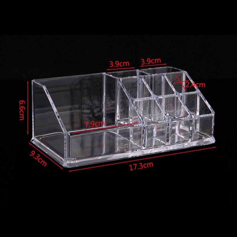 Cajón de almacenamiento de acrílico transparente, organizador de maquillaje, mesa, joyería, caja de almacenamiento de cosméticos, artículos diversos para el hogar, soportes para Pintalabios: Transparente