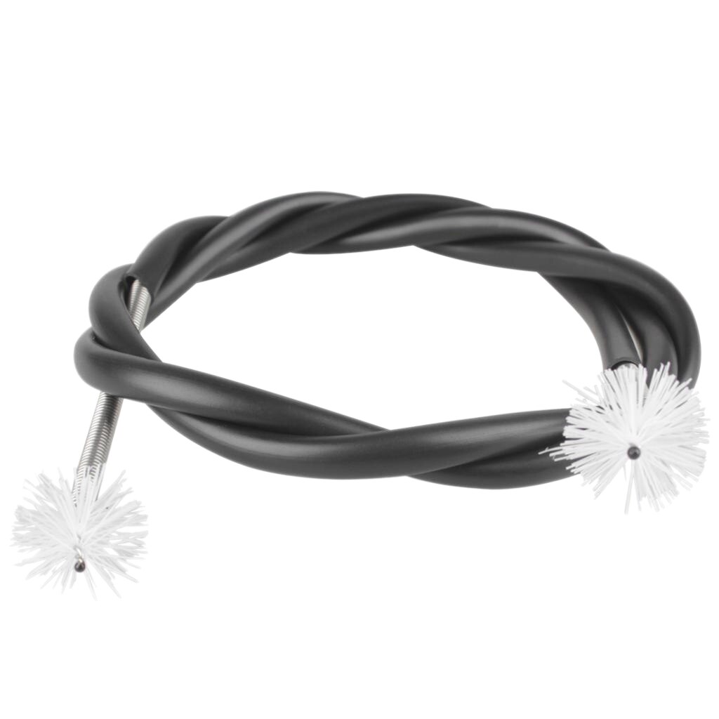 Practical Metal Rubber Trumpet Trombone Cleaning Brush Black 1073mm/42.24inch