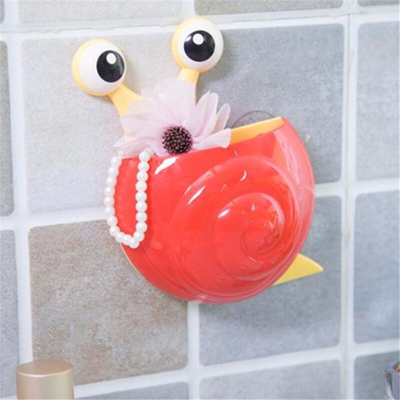 Snail Animals Cartoon Sucker Toothbrush Holder Cute Suction Hook Toiletries Tooth Brush Holder Tools Bathroom Accessories Sets