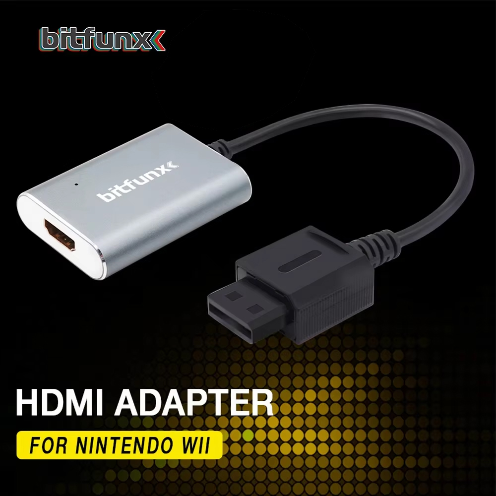 Bitfunx Hdmi Converter Adapter Voor Nintendo Wii Retro Game Console Component Signaalingang Hdmi Output Verbeterde Gaming Visuals