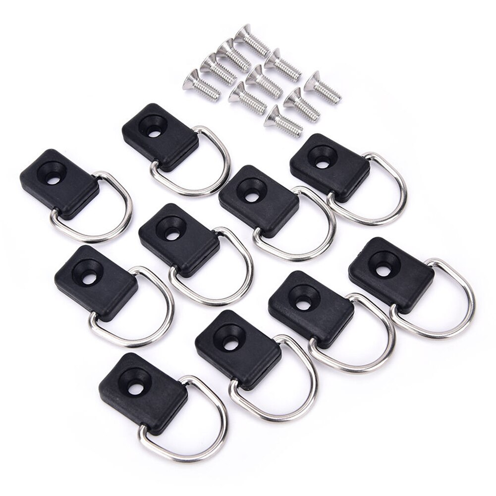 Water Sports Rigging Fishing Marine Sailing Loop Buckle Accessories Pivoting Camping D Ring Tie Down Modern Small Kayak Canoe