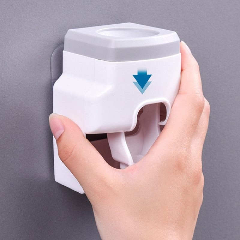 Wall Mount Toothpaste Dispenser Automatic Toothbrush Holder Bathroom Aceessories Waterproof Lazy Toothpaste Squeezer