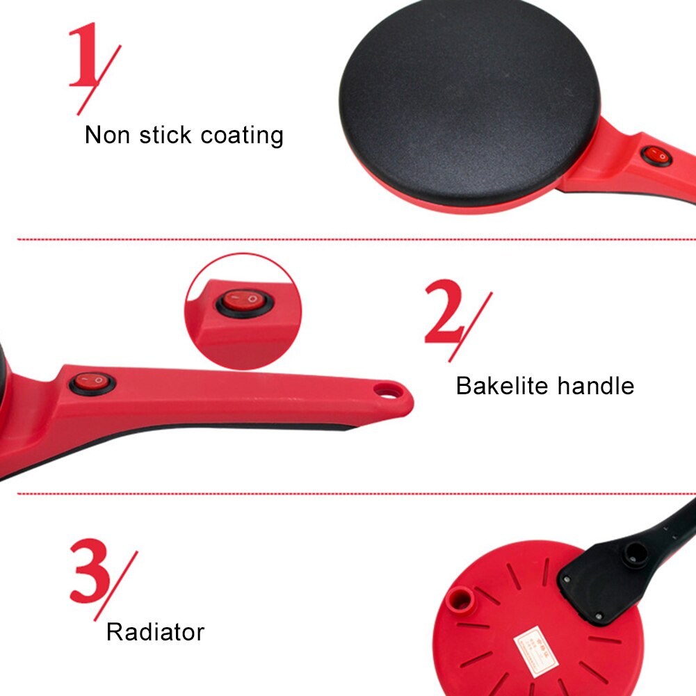 20cm Pans Electric Roti Crepe Maker Non-Stick Pancakes Pan Frying Griddle Machine tortillera electrica сковорода для блинов