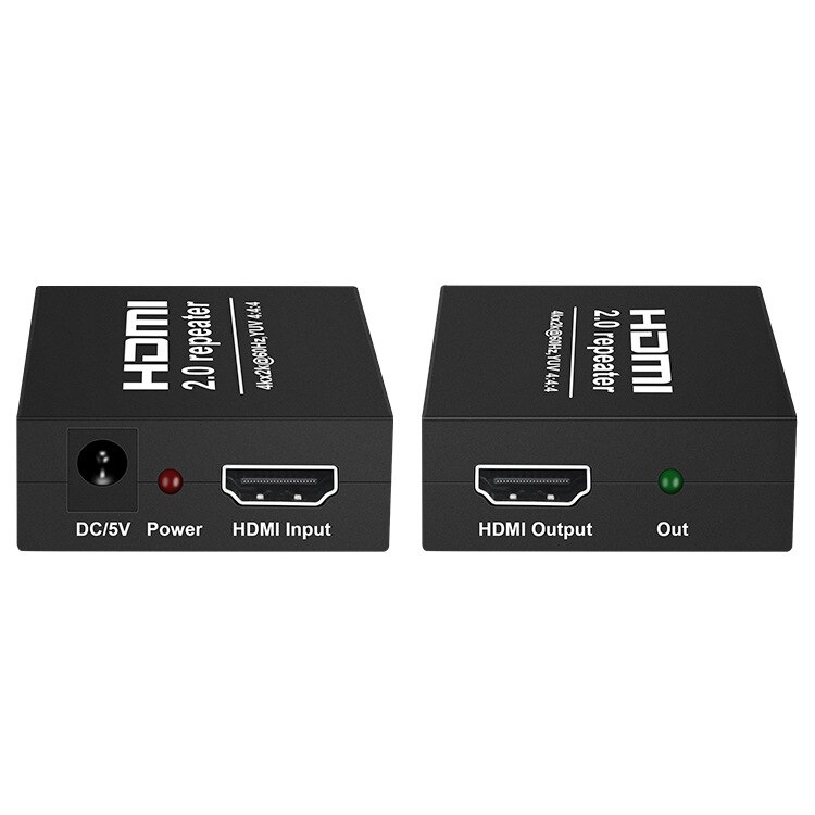 4k x 2k 2.0 hdmi repetidor hdmi extensor 4k 60hz 4:4:4 hdmi cabo adaptador amplificador de sinal impulsionador sobre o sinal hdtv até 25m