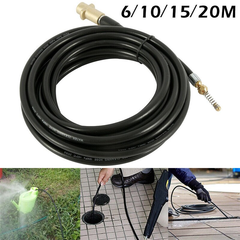 6m 10m 15m 20 meters 2320psi 160bar Sewer Drain Water Cleaning Hose Pipe Cleaner for Karcher K Series High Pressure Washer