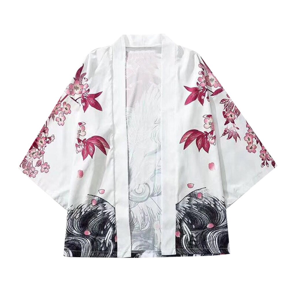 Camisas tipo Kimono hawaianas holgadas para hombres, blusa Social de verano para hombres, camisas de manga corta , camisas masculinas de talla grande