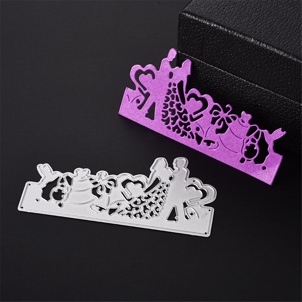 1pc Tarjeta De Invitación De Boda de corte de Metal muere plantilla para álbum de recortes de bricolaje papel gofrado confección de tarjetas decorativas artesanía
