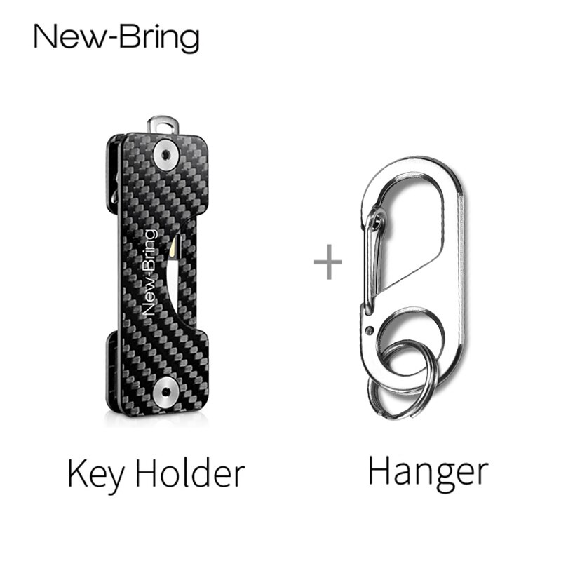 NewBring – porte-clé intelligent G2 en Fiber de carbone, porte-clé de voiture, collecteur d&#39;anneau, organisateur de clé de poche EDC intelligent: Key Holder with H