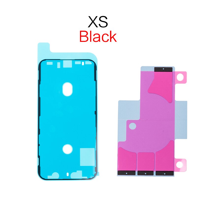 Geschikt Voor Iphone 6 6S 7 8 Plus X Xr Xs Max Lcd-scherm Frame Frame Kit + Batterij sticker Waterdichte Lijm 1 Set
