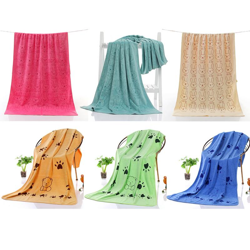 140*70cm Super-sized Microfiber Strong Absorbing Water Bath Pet Towel Dog Towels Golden Retriever Teddy General