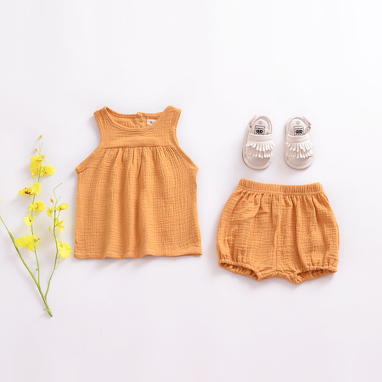 Sommer baby pige shorts baby pige solide løstsiddende korte bukser pige sommer tøj baby pige bloomers