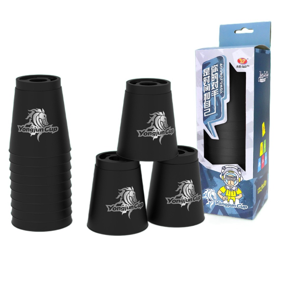 12 stks/set Cups Quick Stacks Cups Opvouwbare Cup Educatief Sport Stapelbekers Kleurrijke Plastic Sport Flying Racing Cup