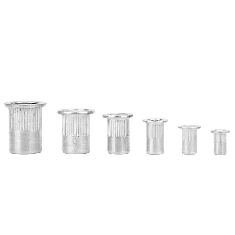 90 kpl alumiininen niittimutteri litteä rivnut insert mutteri  m3 m6 m8 m10