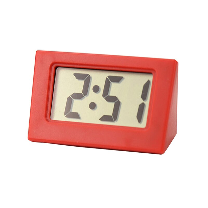 Alarm Clock Mini Desk Alarm Clock Digital Mirror LED Big Display Bedroom Timer Home Electronic Table Clock USB For Home/Car