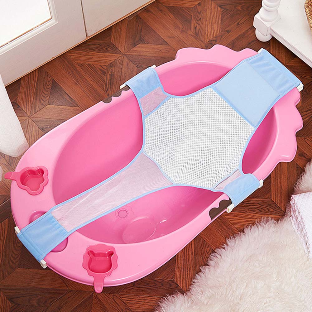 Newborn Infants Bathing Seat Support Net Sling Shower Mesh Hammock For Bathtubs