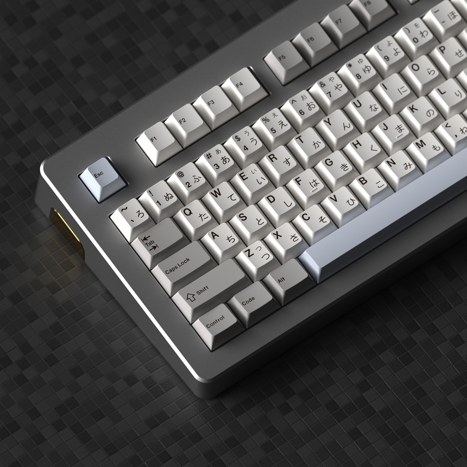 JKDK Grey And White Keycap Cherry Profile PBT Dye Subbed Key Caps For Mechanical Keyboard With MX Switch