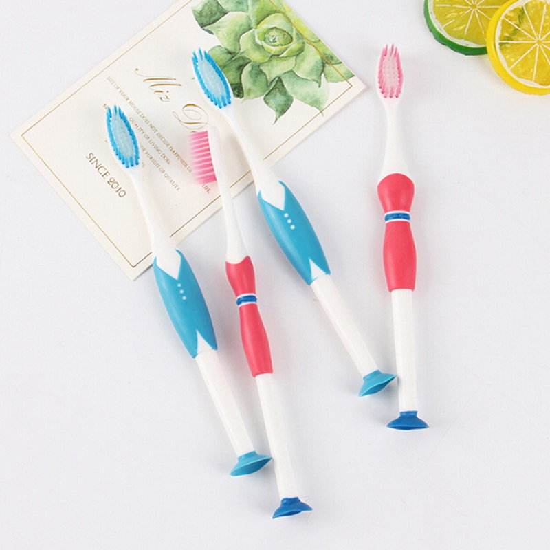 2pcs/set Two Loaded Silicone Adult Toothbrush Soft Bristle Soft Two Loaded Couple Tooth Brush Tongue Scraper Teeth Brush