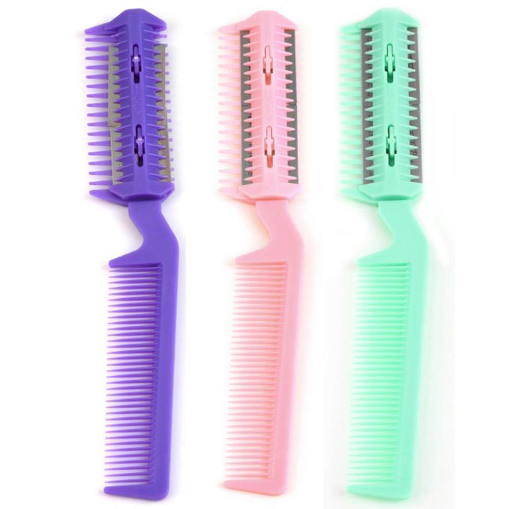 Pet Hair Trimmer Comb 2 Razor Rakes Cutting Grooming Clean Tool for Dog Cat