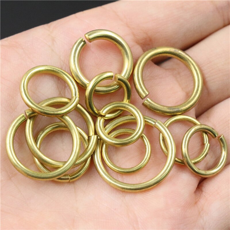 50 stuks 50 mm gouden messing ronde oorbellen voor het