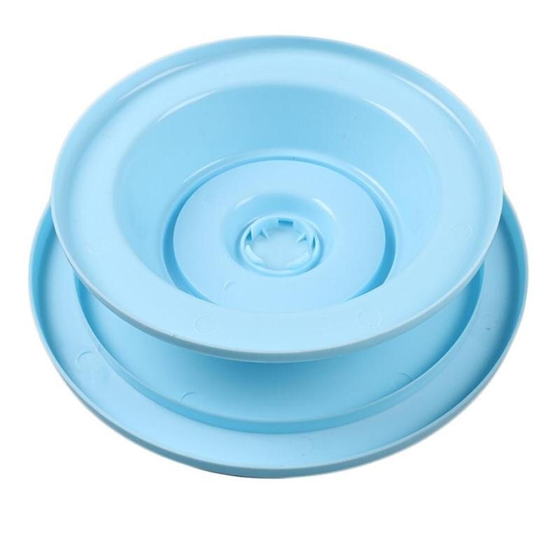 Rotating Anti-skid Round Plastic Cake Plate Turntable Diy Rotary Cake Cake Tool Stand Decorating Baking Kitchen Table F3A8