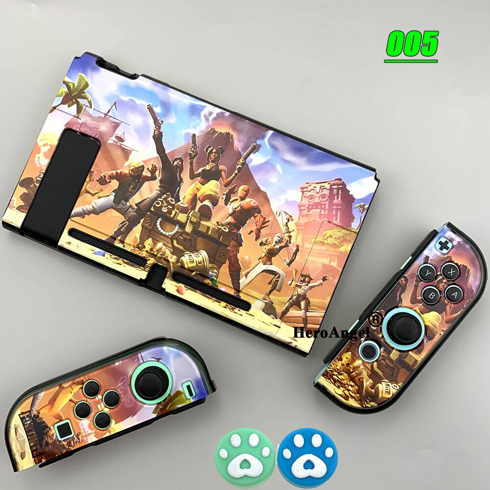 Funda protectora rígida para Nintendo Switch, carcasa de piel para accesorios de consola,