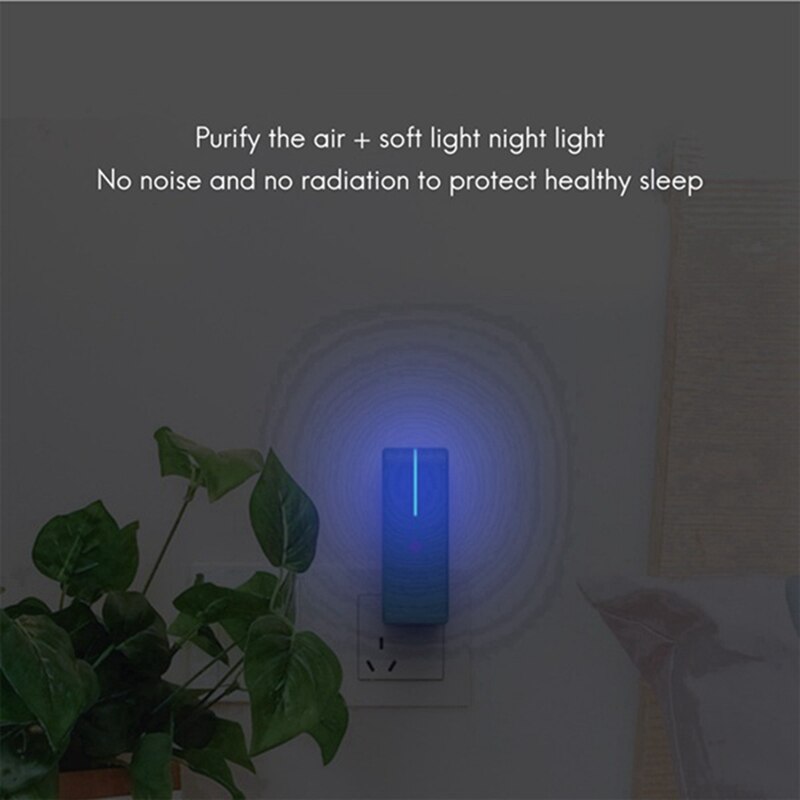 Plug In Air Purifier For Home Cleaner Small Air Ionizer To Remove Smoke Portable Deodorizer Air Freshener