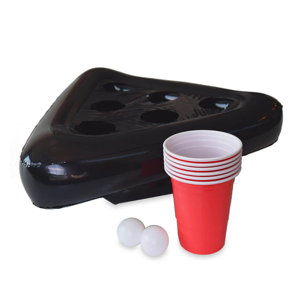 Inflatable Beer Pong Hat Floating Pong Game for Swimming Pool Party Supplies Beach Inflatable Toys for Kids Big Beer Pong