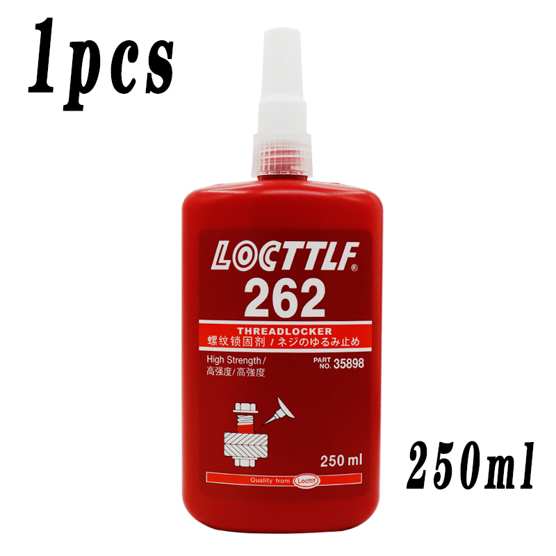 Thread Locking Glue Locttlf 243 Screw Glue Tightening Screws Prevent Loosening Rusting Caulking Temperature Resistance Anaerobic: 262 250ml