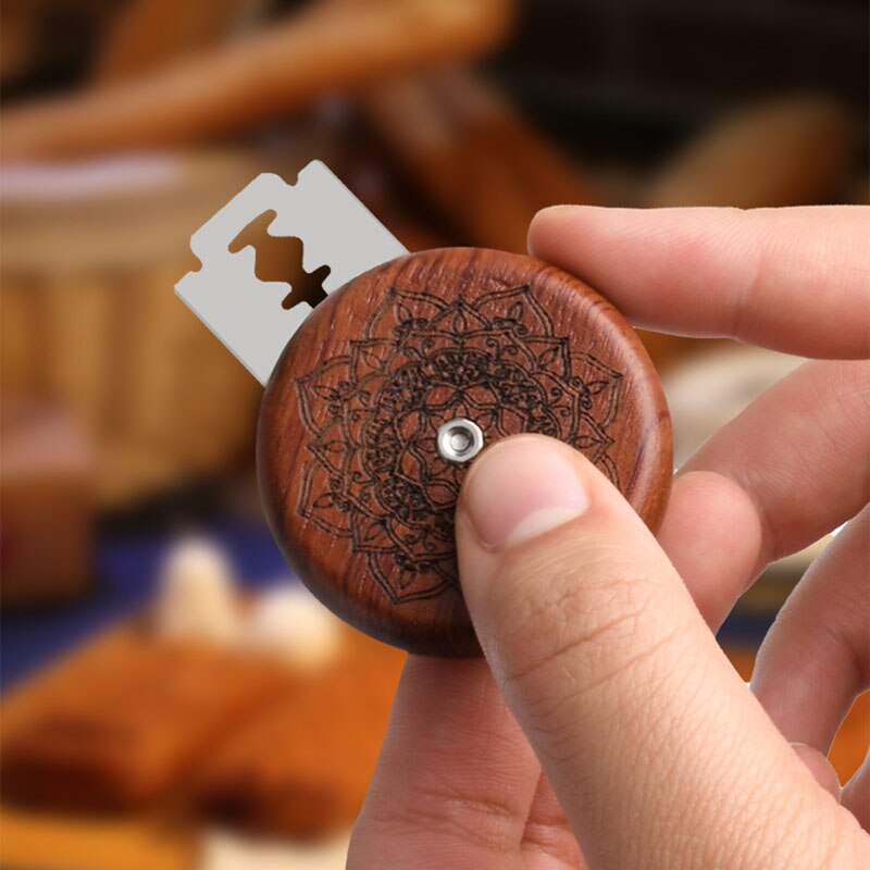 1Pcs Kitchenware Bread Scoring Cutter Portable Round Shape Baking Tool Wooden/Metal Non-slip Decorative Pattern Kitchen DIY Mold