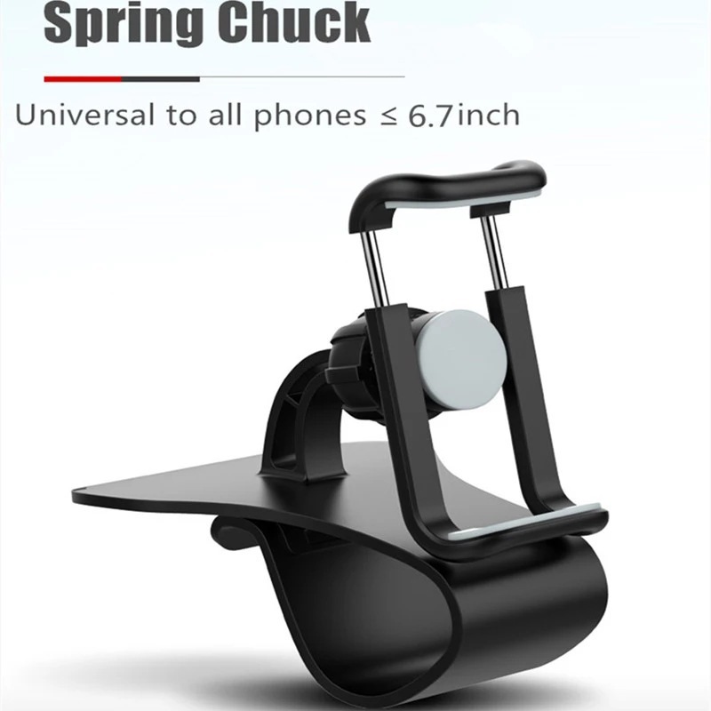 360-rotatie autotelefoonhouder Gemakkelijke clip Mount Stand Panel Multi Universele Dash Board GPS-ondersteuning Navigatie Mobiele beugelhouder