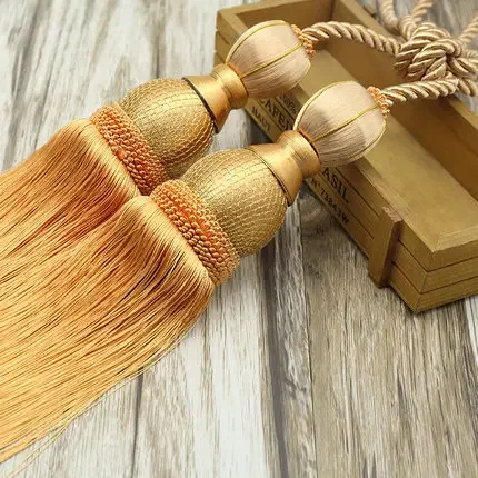 Gordijn Touw 1PC Kwasten Tiebacks Tennisbal Gordijn Houder Opknoping Riemen Touwen Clips Sluiting Tieback Gordijnen Accessoires: WHITE