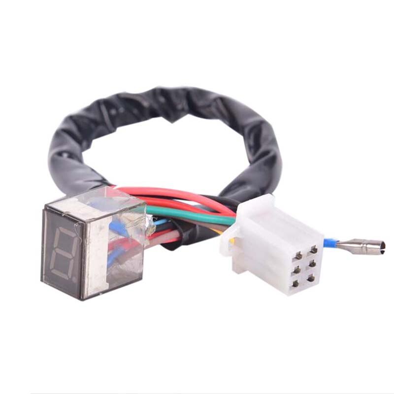 Indicador de engranaje Digital Universal Led para motocicleta Indicador de velocímetro Digital de 8 pulgadas Indicador de palanca de cambio de pantalla para motocicleta Sensor