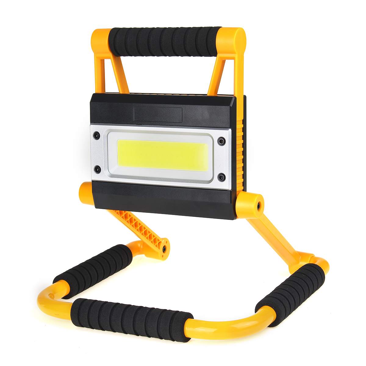 Lámpara de trabajo COB de 300W, linterna LED portátil, impermeable, de 4 modos, foco portátil de emergencia, reflector recargable para luz de Camping: L